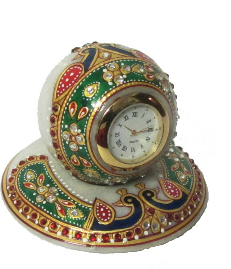 marbel round clock tabel display