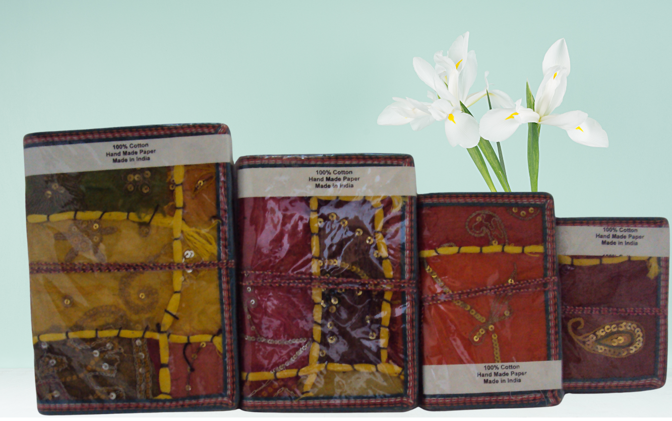 hand made paper diaries