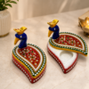 Handcrafted Marble Peacock Roli Chawal Tilak Chopra – Decorative Kumkum Sindoor Box for Pooja & Gifting (Various Designs)